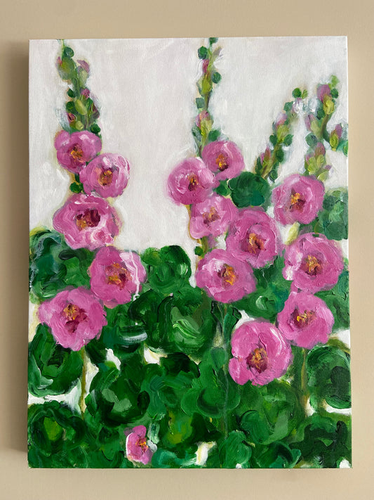 hollyhocks