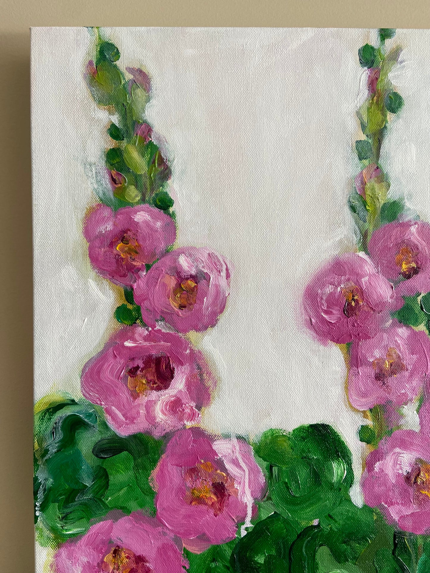 hollyhocks